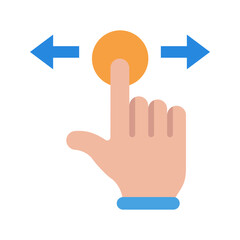 Horizontal Scroll icon vector image. Suitable for mobile apps, web apps and print media.