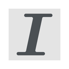 Italic icon vector image. Suitable for mobile apps, web apps and print media.