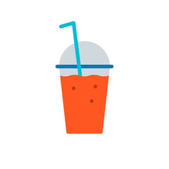 Juice Cup icon vector image. Suitable for mobile apps, web apps and print media.