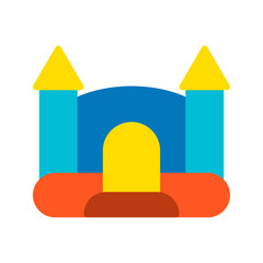 Fototapeta premium Jumping Castle icon vector image. Suitable for mobile apps, web apps and print media.