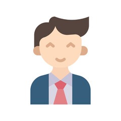 Male Presenter I icon vector image. Suitable for mobile apps, web apps and print media.