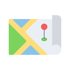 Maps I icon vector image. Suitable for mobile apps, web apps and print media.