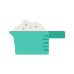 Measure Flour icon vector image. Suitable for mobile apps, web apps and print media.