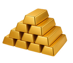 gold  3d  transparent background