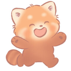 Happy Red Panda
