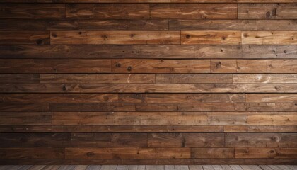 Obraz premium Rustic reclaimed wood wall texture Warm brown tones, aged wood grain , industrial, texture, wood backdrop