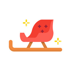 Sled with seat icon vector image. Suitable for mobile apps, web apps and print media.