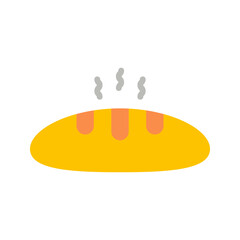 Slice of Bread icon vector image. Suitable for mobile apps, web apps and print media.