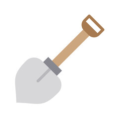 Spade and Shovel icon vector image. Suitable for mobile apps, web apps and print media.