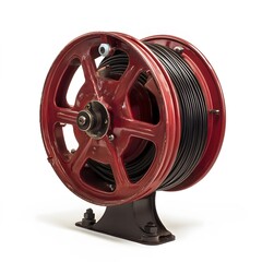 Obraz premium Vintage Red Cable Reel.