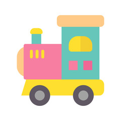 Fototapeta premium Toy Train icon vector image. Suitable for mobile apps, web apps and print media.