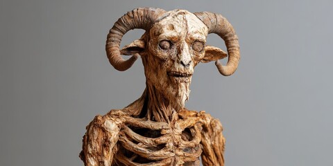 faun human head and torso on goat waist and legs