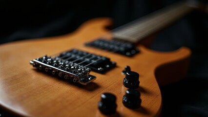 Fototapeta premium Electric Guitar, Body Detail Close-Up