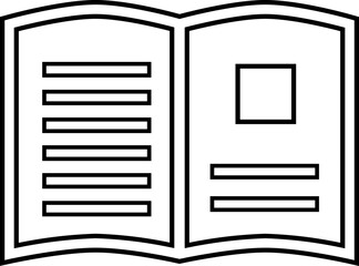 News Paper Book  Outline Icon