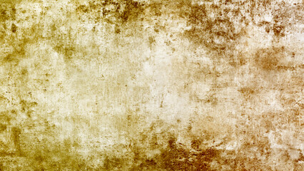 A textured background of aged paper with brown and white tones. Classic appearance of weathered concrete surface with varied tones. Close-up of a minimalist beige cement backdrop.