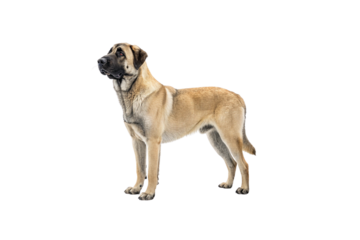 kangal dog on white background