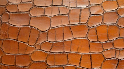 Leather texture full background. Close-up of brown-colored leather seamless pattern.