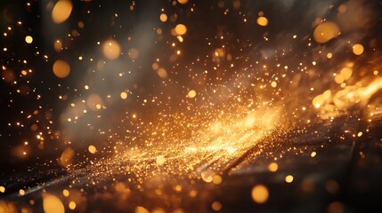 Fiery Sparks and Glowing Embers: A Dramatic Abstract Image
