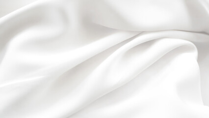 Obraz premium Minimal white silk textile surface in daylight for elegant visual solutions