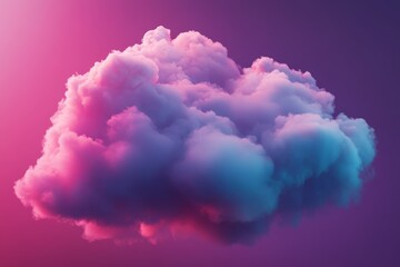 Vibrant, glowing cloud formation in vivid colors.