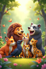 animals in the jungle