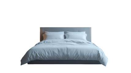  double bed on transparent background 