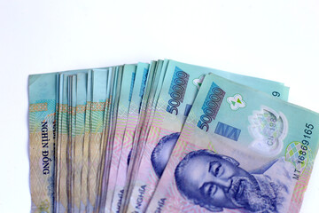 Five hundred thousand dong banknotes