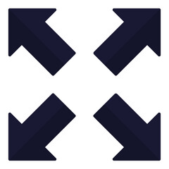 Full screen icon isolated on white background.