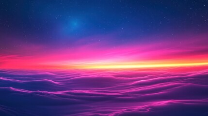 Surreal Sunset Over a Dreamlike Cloudscape