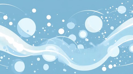 Blue bubble abstract bg