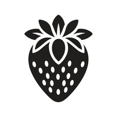 Vector illustration of a strawberry