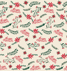 New Merry Christmas Season design seamless holiday 2026