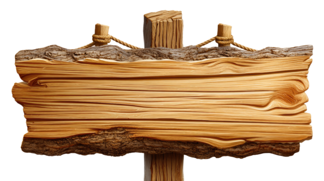 Rustic Wooden Sign: A weathered wooden sign, reminiscent of a bygone era, stands proud against a clean backdrop, inviting you to add your message to its timeworn surface.