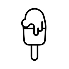  ice cream icon isolated on white