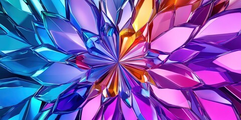 Fototapeta premium kaleidoscope crystal