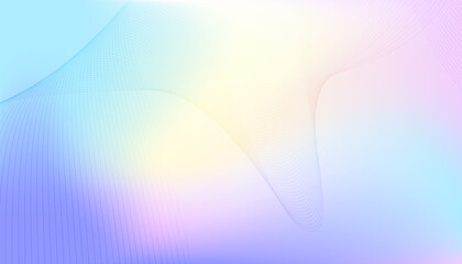 Abstract background with soft pastel gradients and flowing wave line in blue pink and yellow tones. Perfect for modern design, websites, wallpaper, banner, poster, copy space and creative projects.