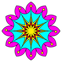 abstract flower vector illustration