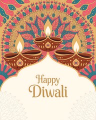 Happy Diwali wishes poster