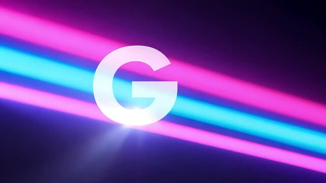 The video shows glowing green stalks against a dark backdrop, creating striking and enigmatic visual impression. Inscription "Go"