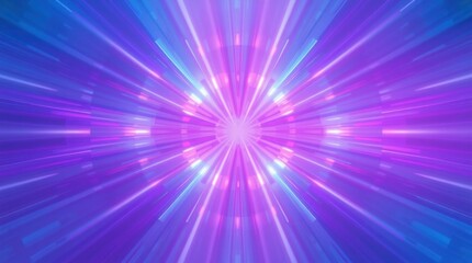 Obraz premium Vibrant, symmetrical light rays converge in a dazzling, colorful burst