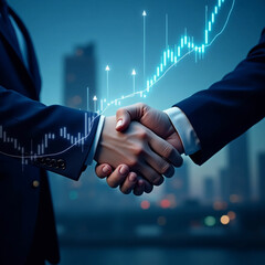 businessmen handshake after a good deal.
