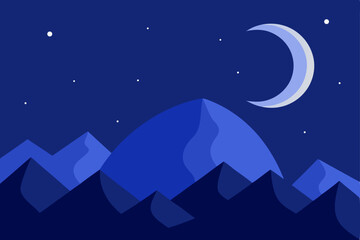 Obraz premium moon and stars