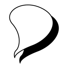 Comic book speech bubble, great design for any purposes. Sticker design. illustration