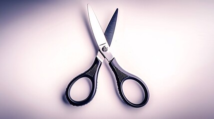 Scissors on a light background