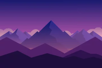 mountain landscape vector illustration © kreshno