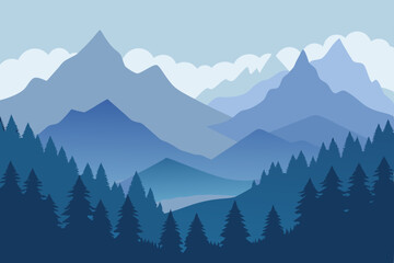 mountain landscape in the mountains