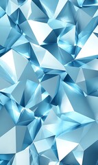Abstract Skyblue Background Featuring Crystalline Texture with Smooth Gradient