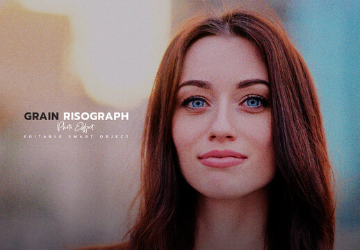 Grain Risograph Photo Effect