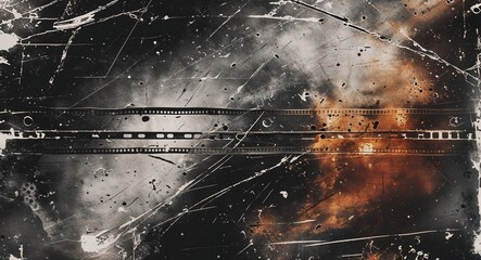 Grunge Cinematic Film Strip Background