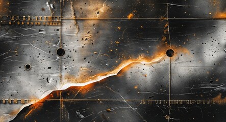 Abstract Grunge Film Overlay Texture